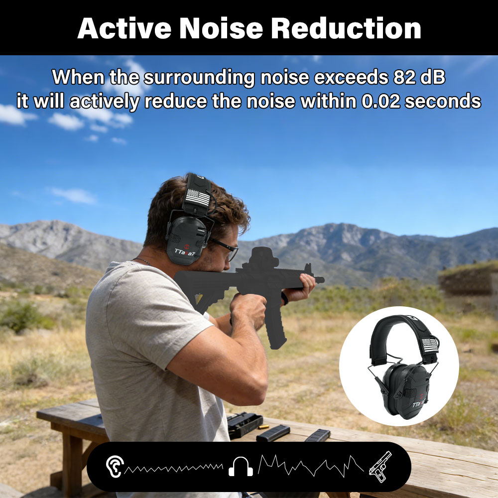 W1/W3 Foldable Electronic Shoo – Earmuffs Foldable recenzja i cena