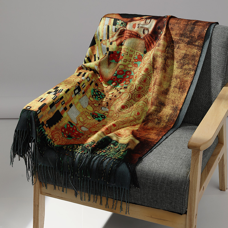 Luxury Brand Oil Painting Cash – Shawl Wrap Winter recenzja i cena