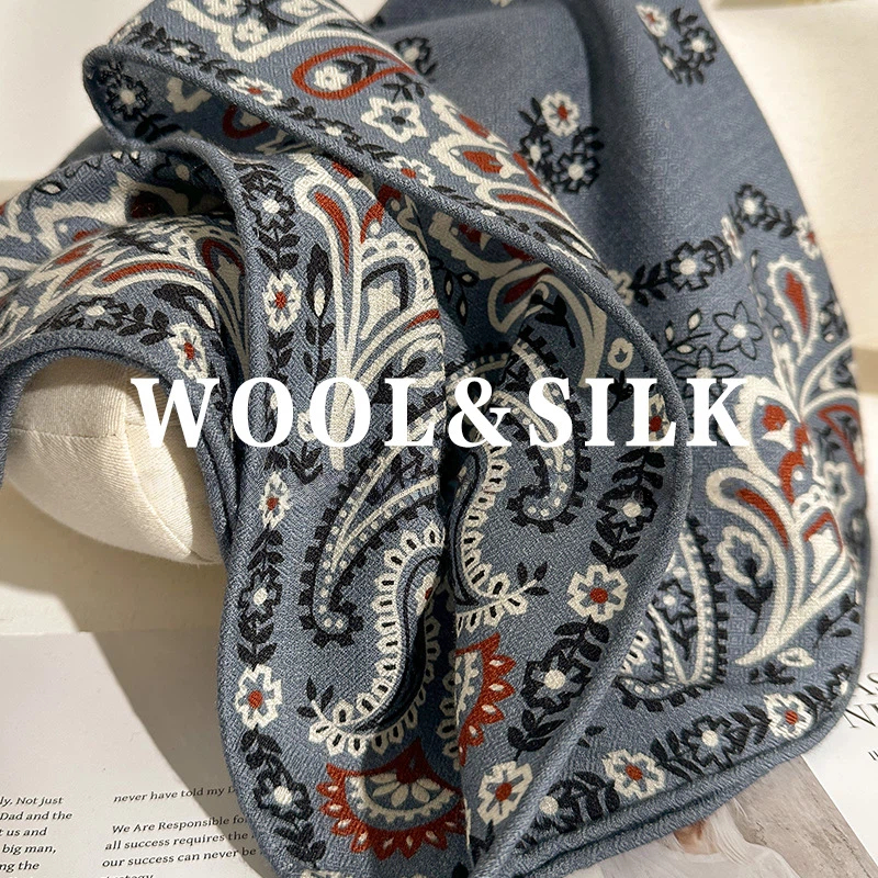 70% Wool 30% Silk Scarf Women  – Shawl Wrap Winter recenzja i cena