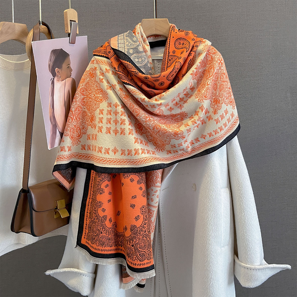 Winter Cashmere Scarf Women Lu – Cashmere Pashmina Wrap recenzja i cena