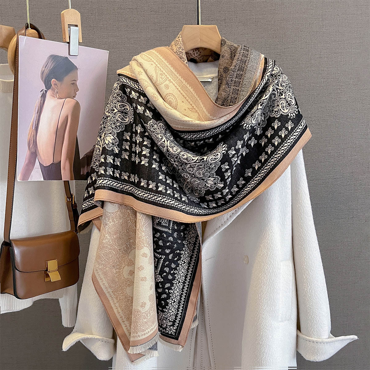 Winter Cashmere Scarf Women Lu – Cashmere Pashmina Wrap recenzja i cena