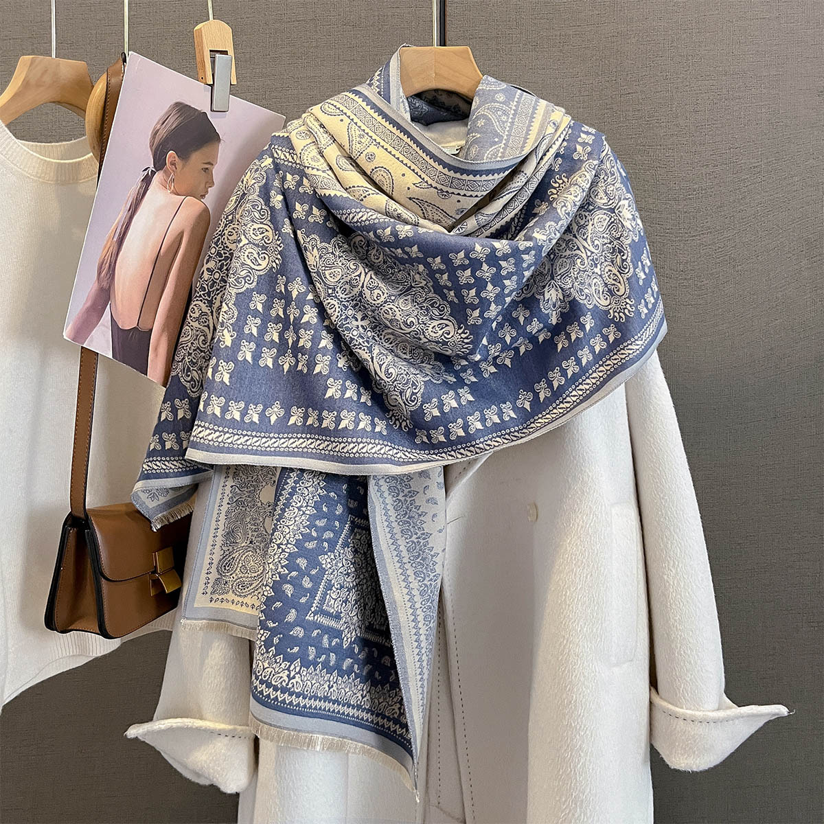 Winter Cashmere Scarf Women Lu – Cashmere Pashmina Wrap recenzja i cena