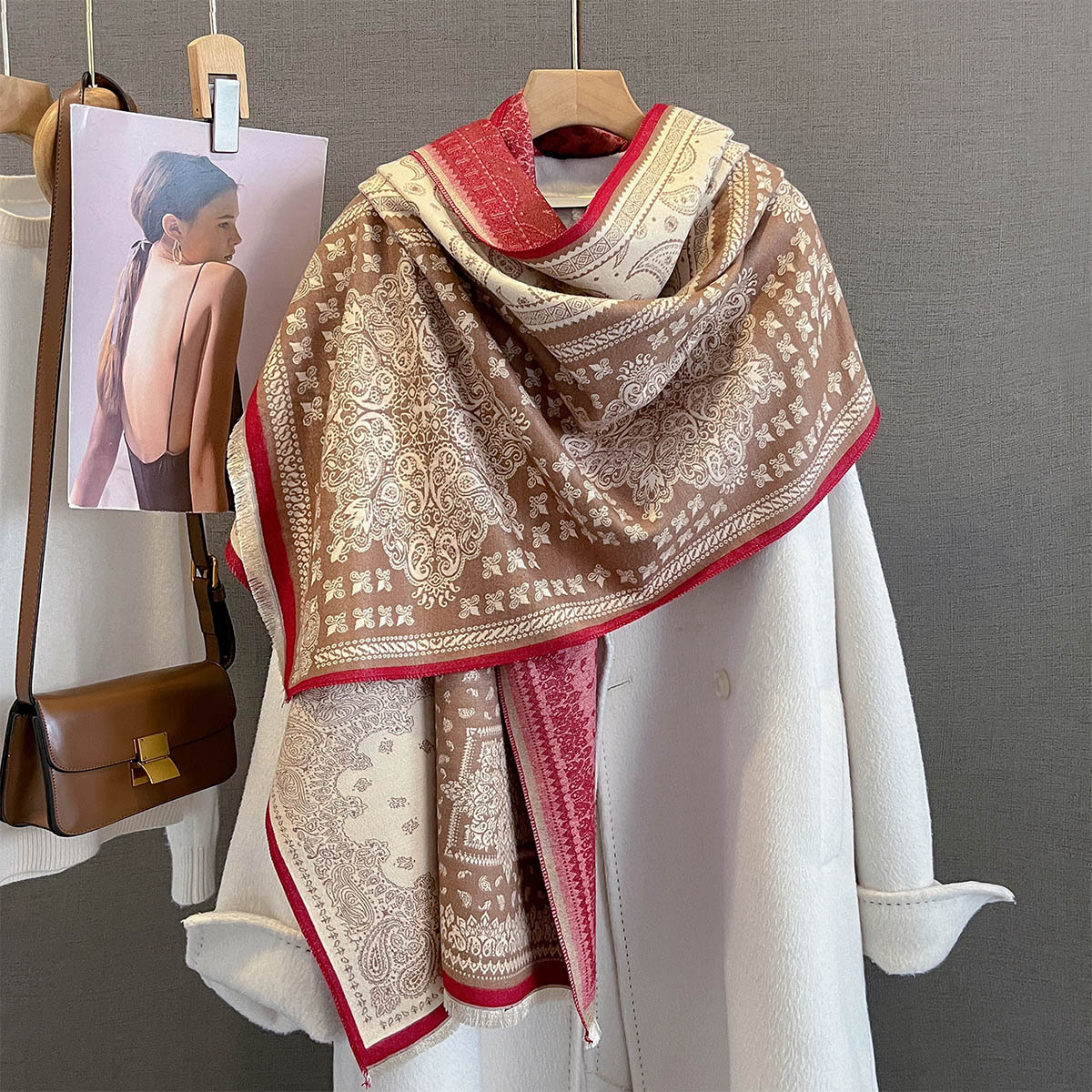 Winter Cashmere Scarf Women Lu – Cashmere Pashmina Wrap recenzja i cena