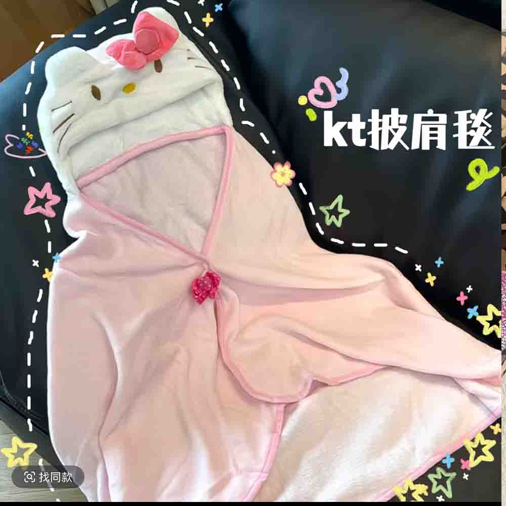 Cute Hellokitty Cloak Shawl Ai – Shawl Wrap Winter recenzja i cena