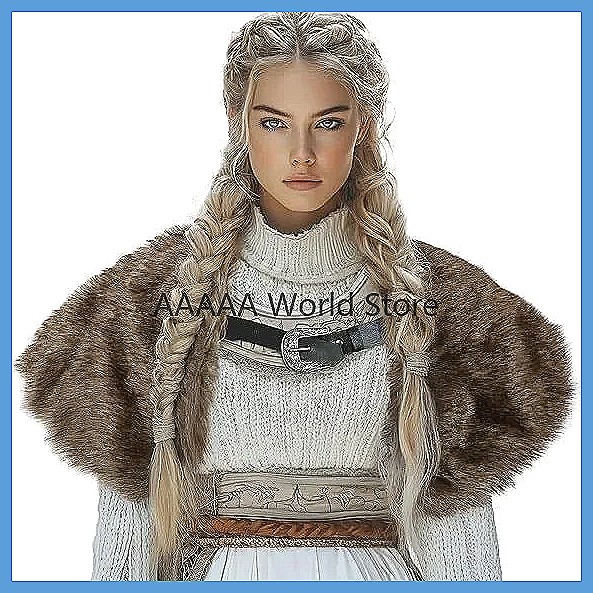 Vintage Faux Fur Cape: Adjusta – Shawl Wrap Winter recenzja i cena