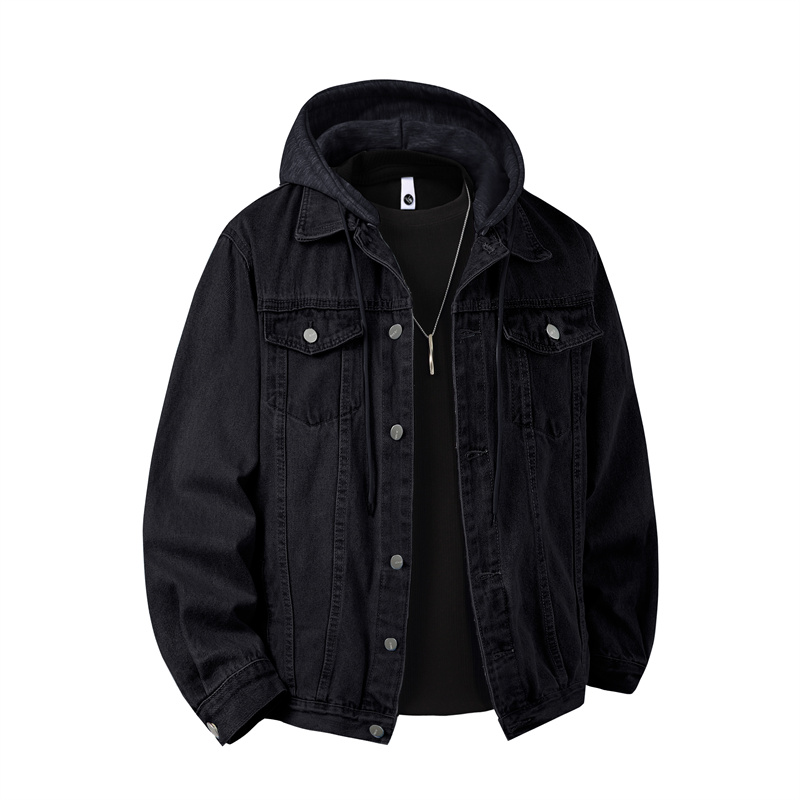 Men Hooded Denim Jacket Men St – Down Jacket Packable recenzja i cena