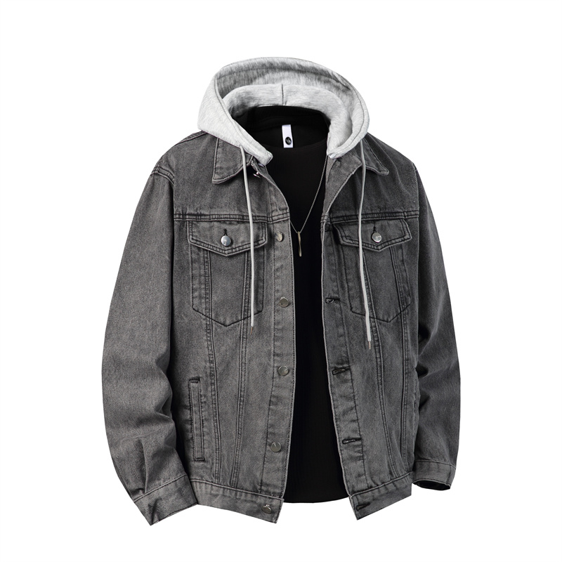 Men Hooded Denim Jacket Men St – Down Jacket Packable recenzja i cena
