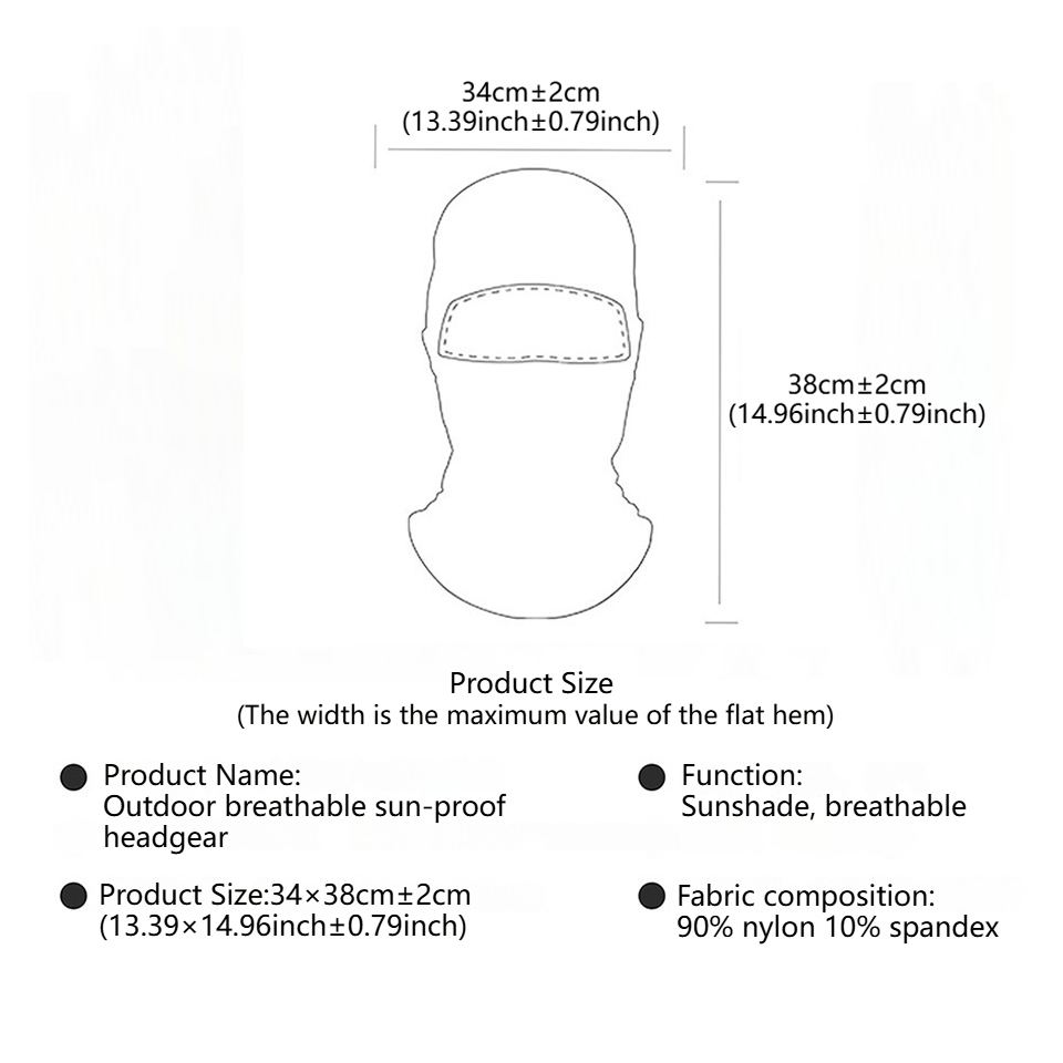 GTUBIKE Breathable Balaclava H – Balaclava Ski Mask recenzja i cena