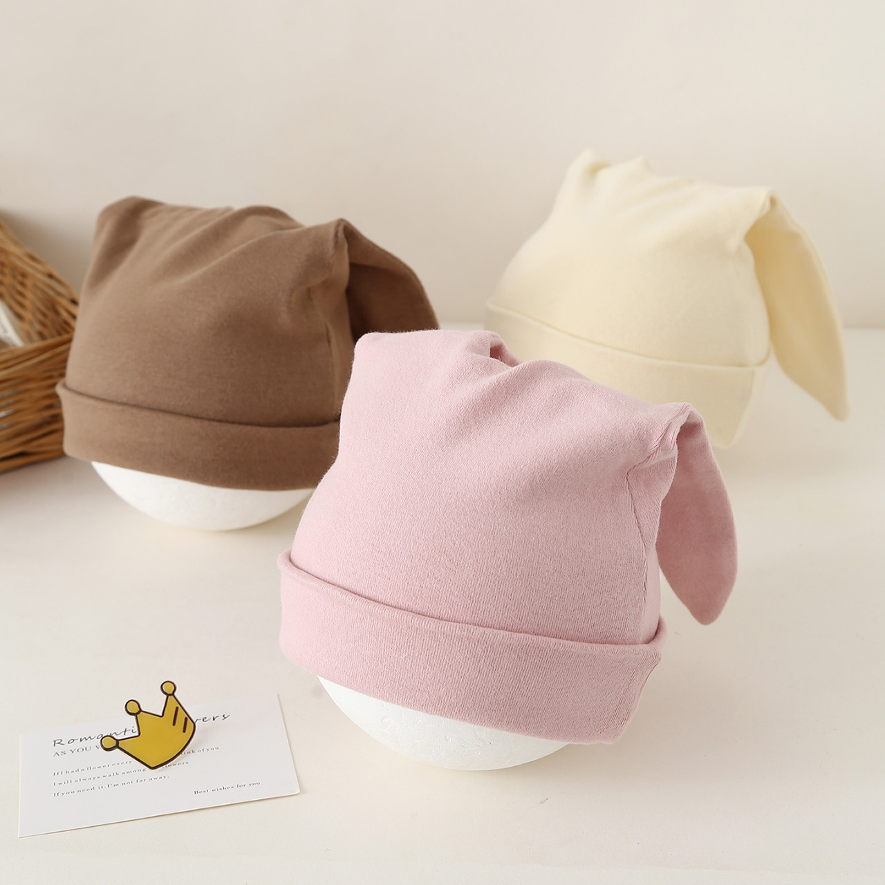 Cute Lop-eared Newborn Fetal H – Knit Beanie Hat Warm recenzja i cena
