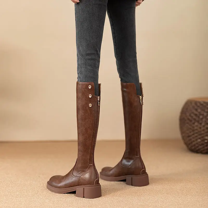 Autumn Winter Middle Heel Ladi – Waterproof Winter Boot recenzja i cena